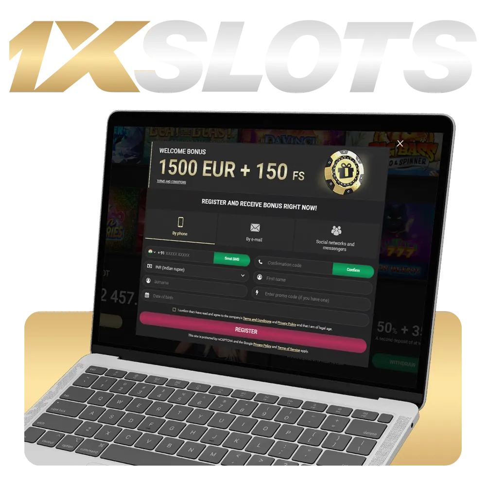 Aprenda a registrar su propia cuenta 1xSlots.