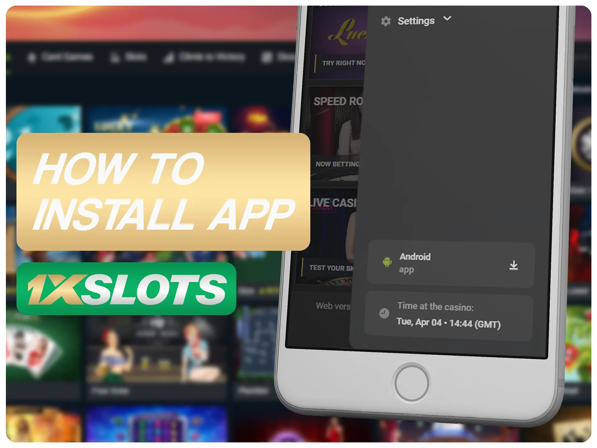 Descargue e instale la aplicación 1xSlots.